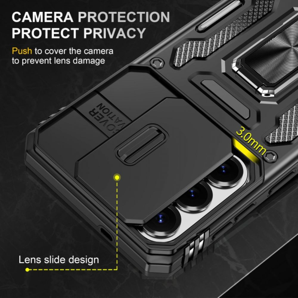 Case Hoesje Samsung Galaxy S26 Telefoonhoesje Standaard En Schuifbare Cameracover