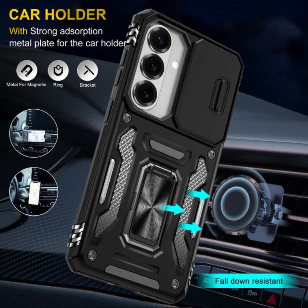 Case Hoesje Samsung Galaxy S26 Telefoonhoesje Standaard En Schuifbare Cameracover