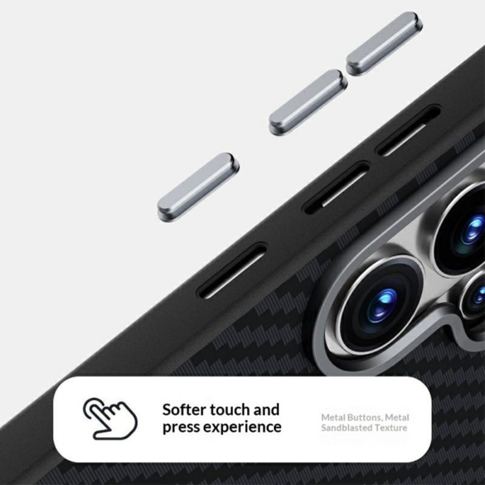 Cover Hoesje Samsung Galaxy S26 Telefoonhoesje Abeel Koolstofvezel Magnetisch