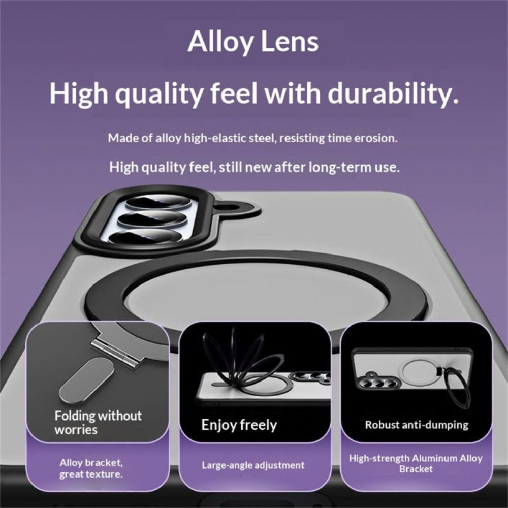 Cover Hoesje Samsung Galaxy S26 Telefoonhoesje Geïntegreerde Magnetische Houder