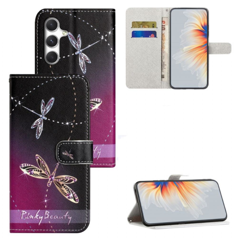 Flip Case Leren Samsung Galaxy S26 Libellen