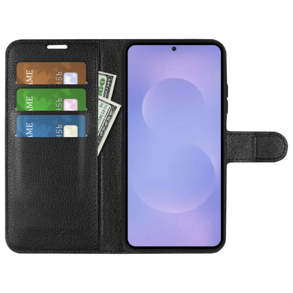 Flip Case Leren Samsung Galaxy S26 Lychee Kunstleer