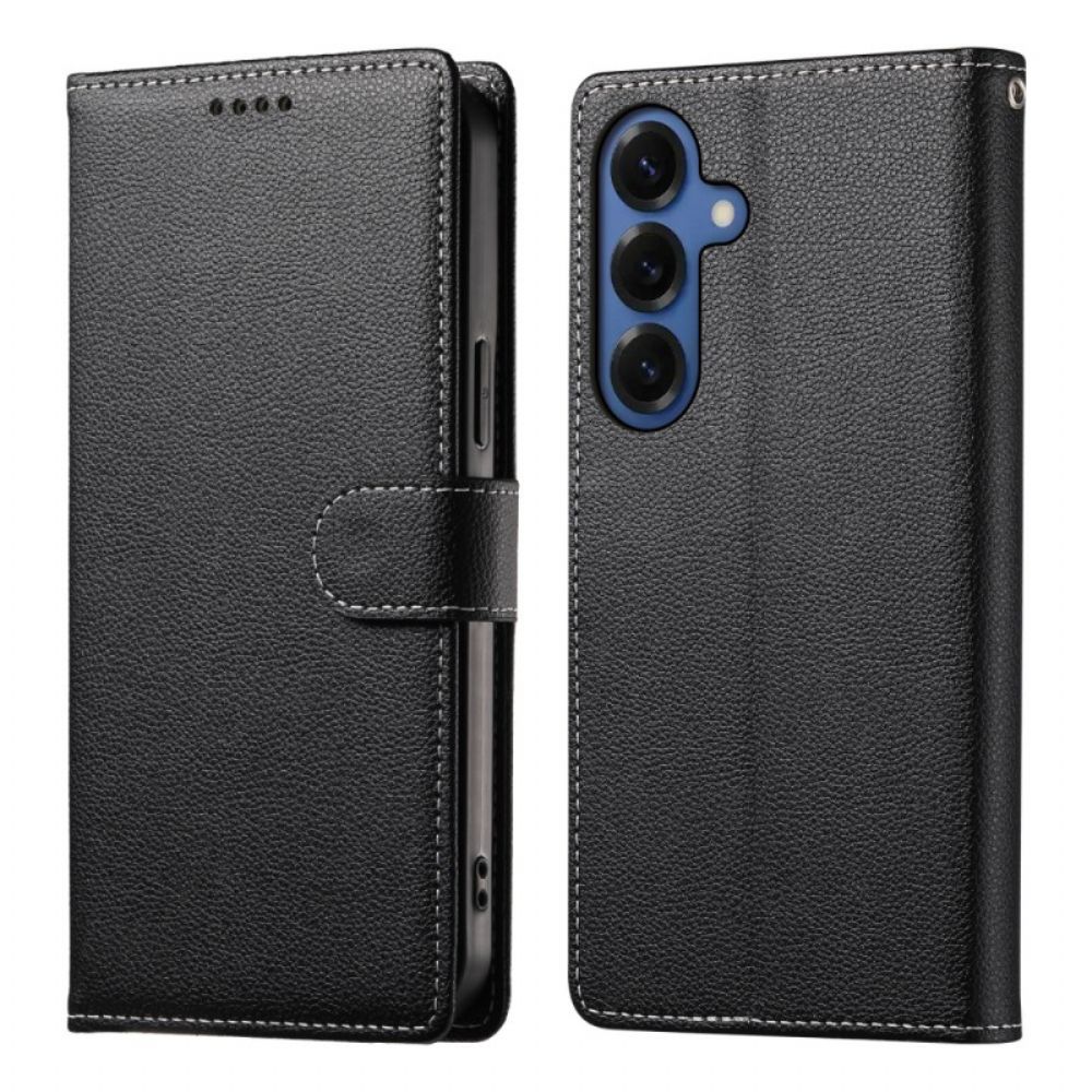 Flip Case Leren Samsung Galaxy S26 Lychee-textuur