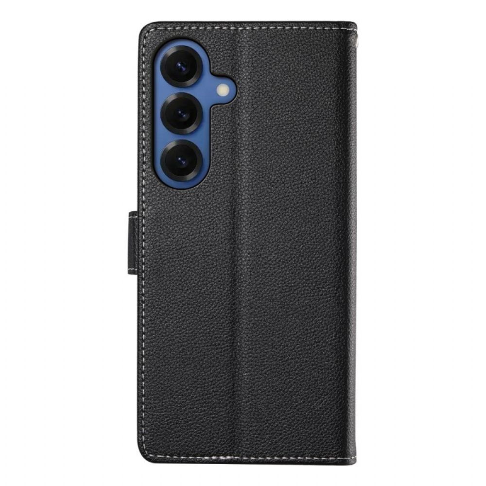 Flip Case Leren Samsung Galaxy S26 Lychee-textuur