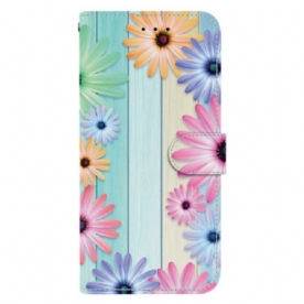 Folio-hoesje Samsung Galaxy S26 Kleurrijke Zonnebloemen