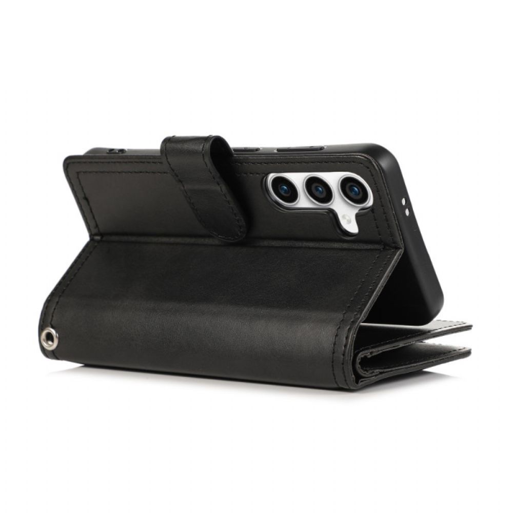 Folio-hoesje Samsung Galaxy S26 Magnetische Portemonnee En Koord