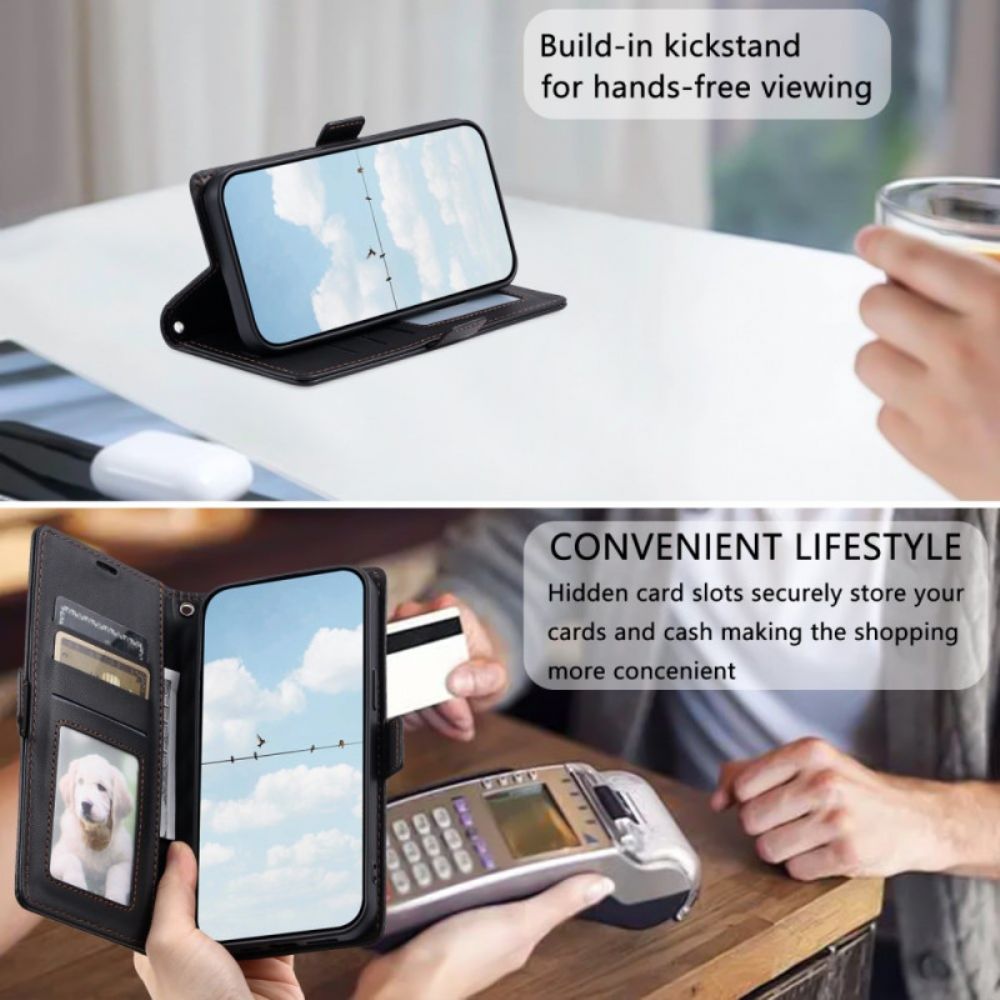 Folio-hoesje Samsung Galaxy S26 Telefoonhoesje Gewatteerd Met Bandje