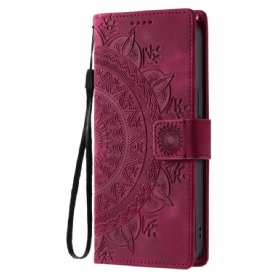 Folio-hoesje Samsung Galaxy S26 Telefoonhoesje Mandala Suède-effect