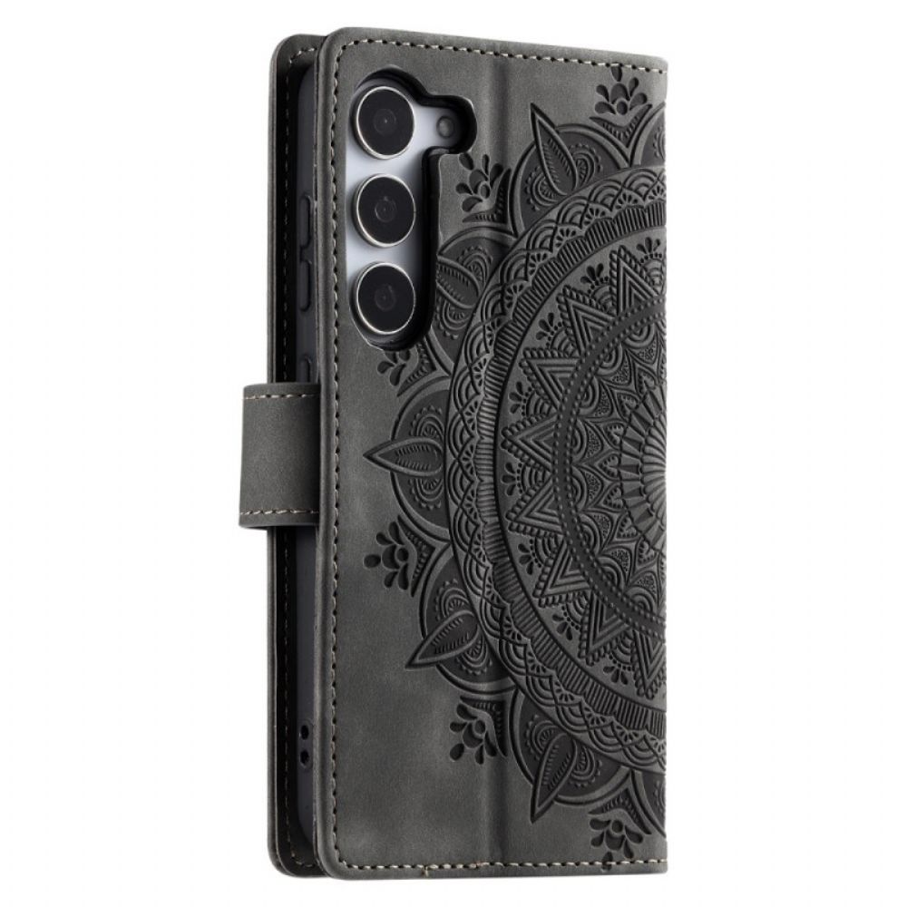 Folio-hoesje Samsung Galaxy S26 Telefoonhoesje Mandala Suède-effect