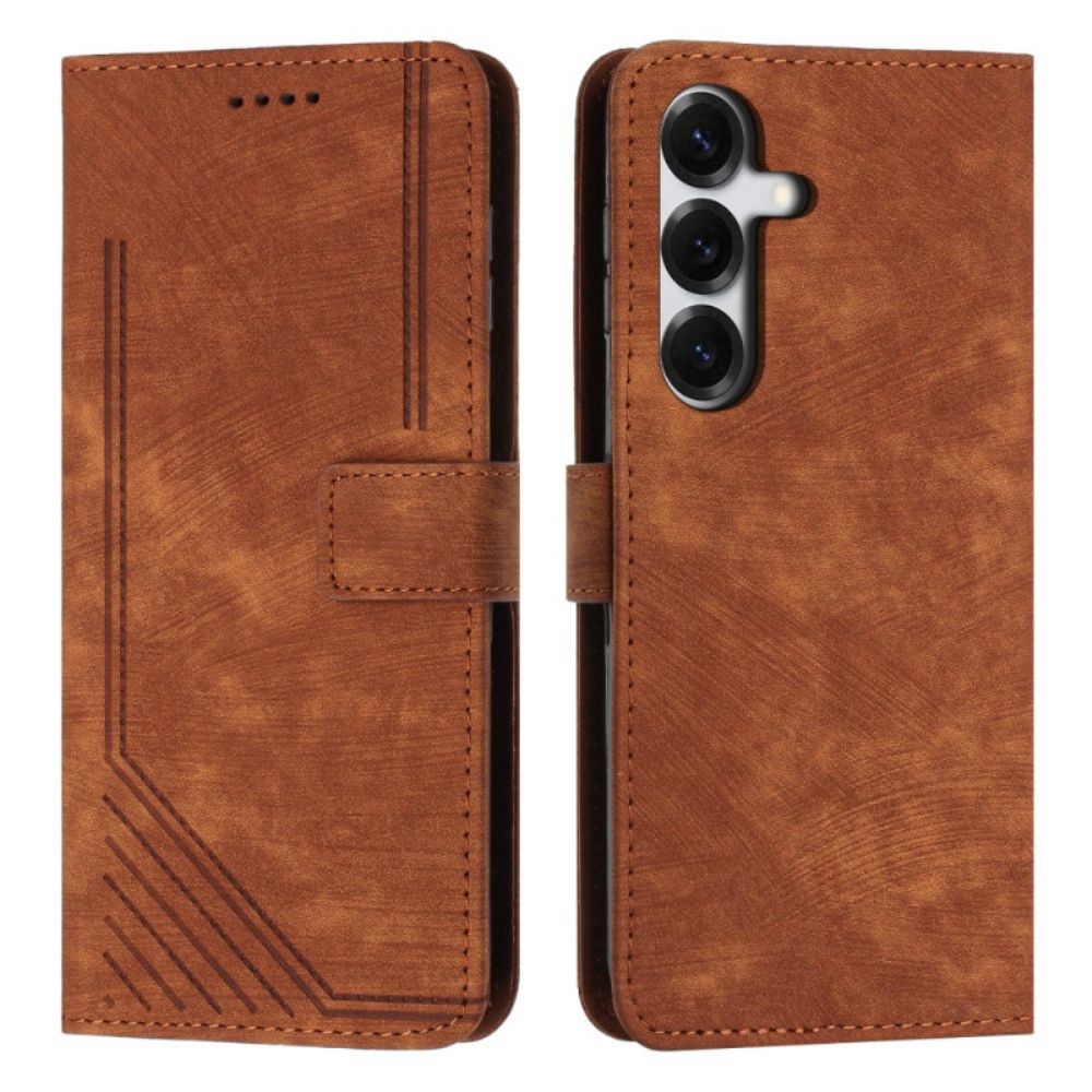 Folio-hoesje Samsung Galaxy S26 Telefoonhoesje Retrostijl