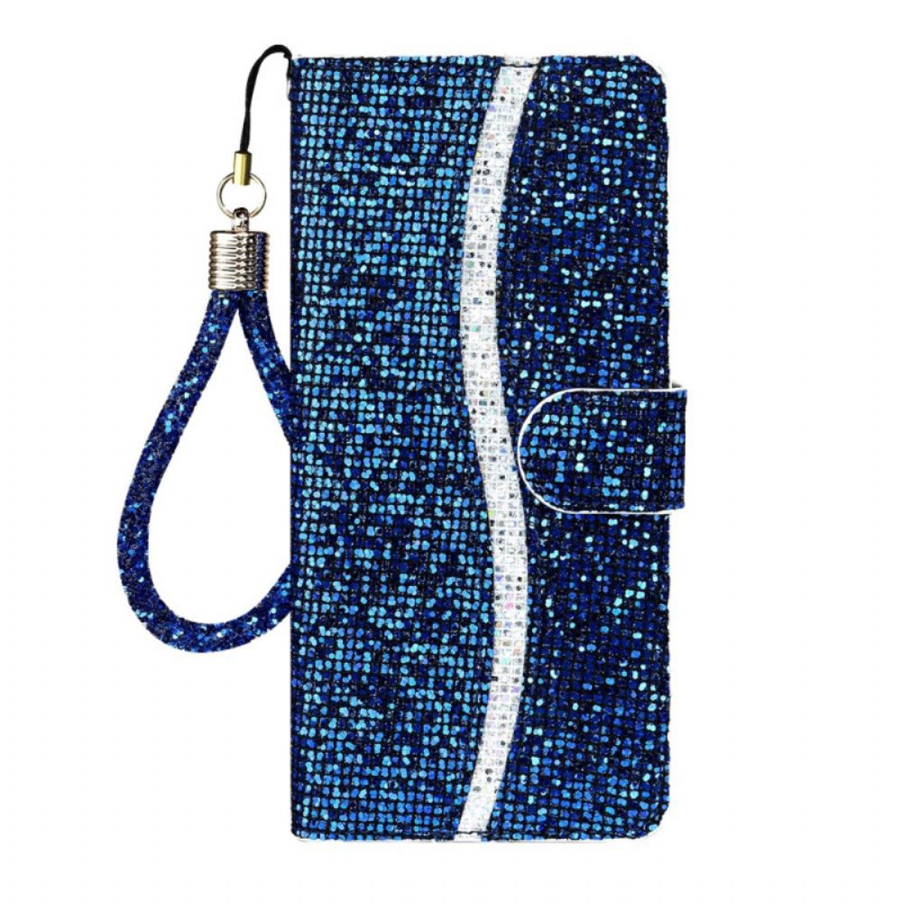 Folio-hoesje Samsung Galaxy S26 Telefoonhoesje S-design Met Pailletten