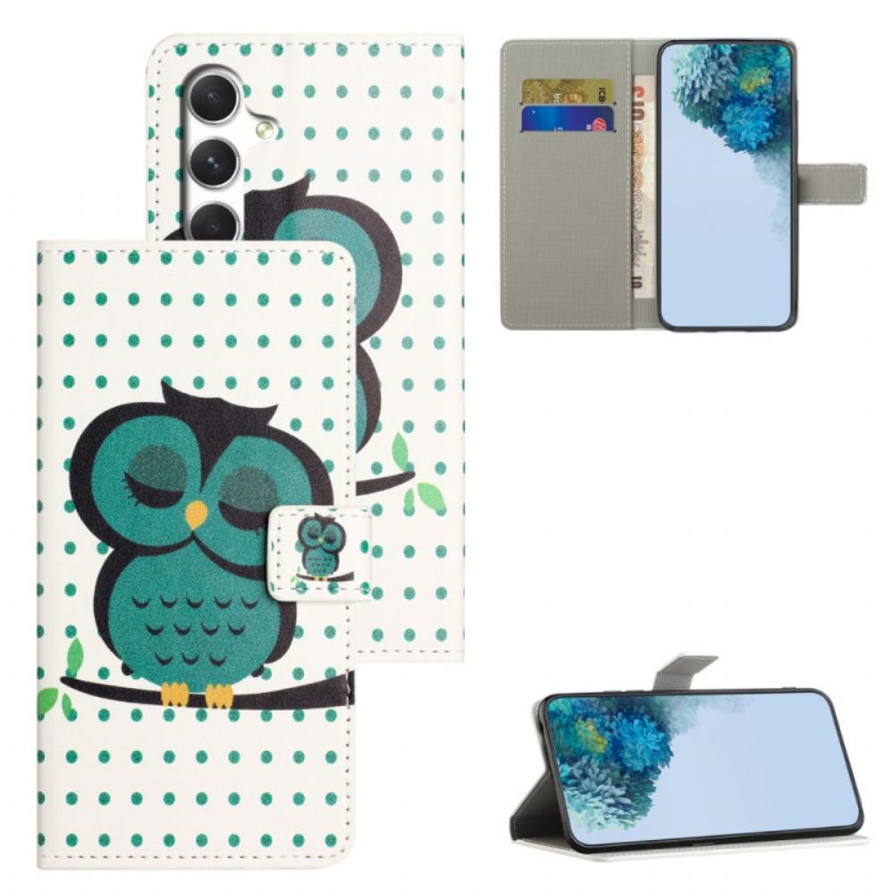 Folio-hoesje Samsung Galaxy S26 Telefoonhoesje Slapende Uil