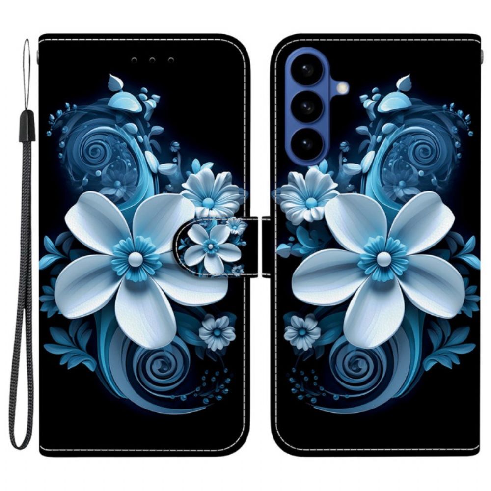 Folio-hoesje Samsung Galaxy S26 Telefoonhoesje Zwarte Orchidee
