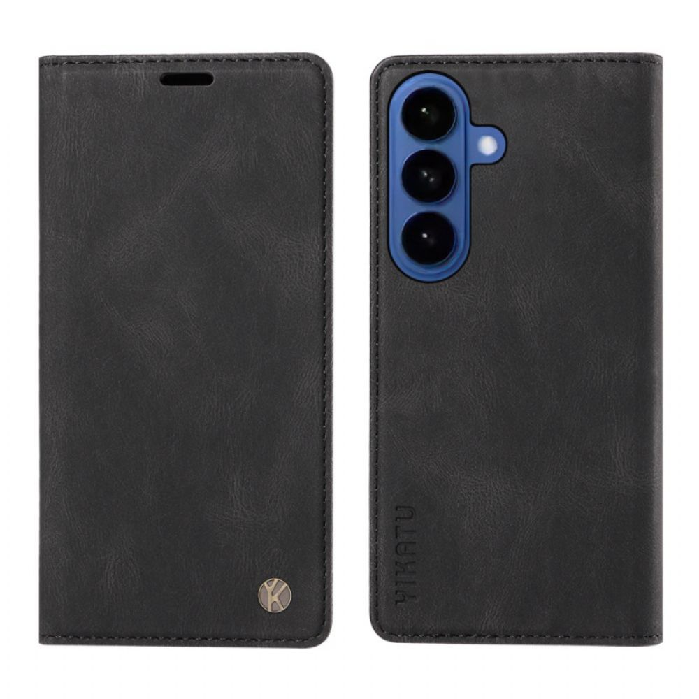 Folio-hoesje Samsung Galaxy S26 Yikatu Suède-effect