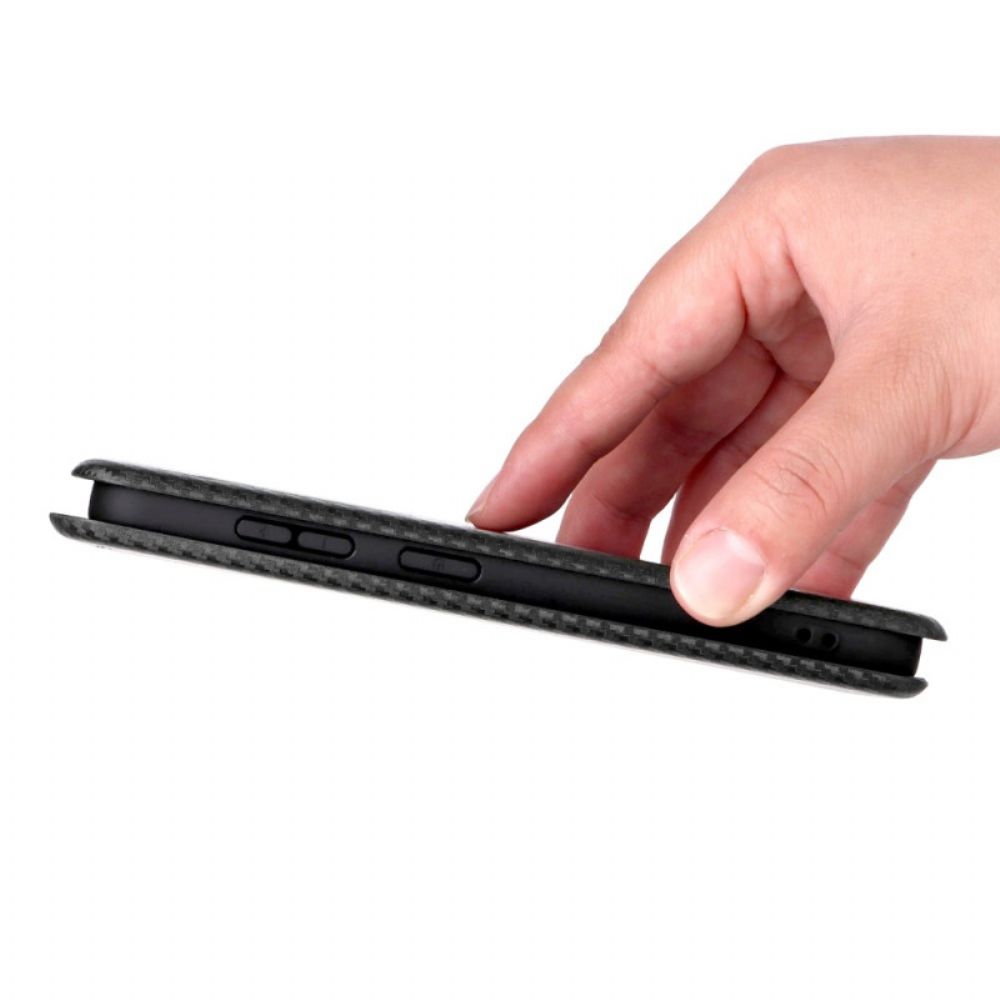 Folio-hoesje Voor Samsung Galaxy S26 Carbon Met Vezelstructuur