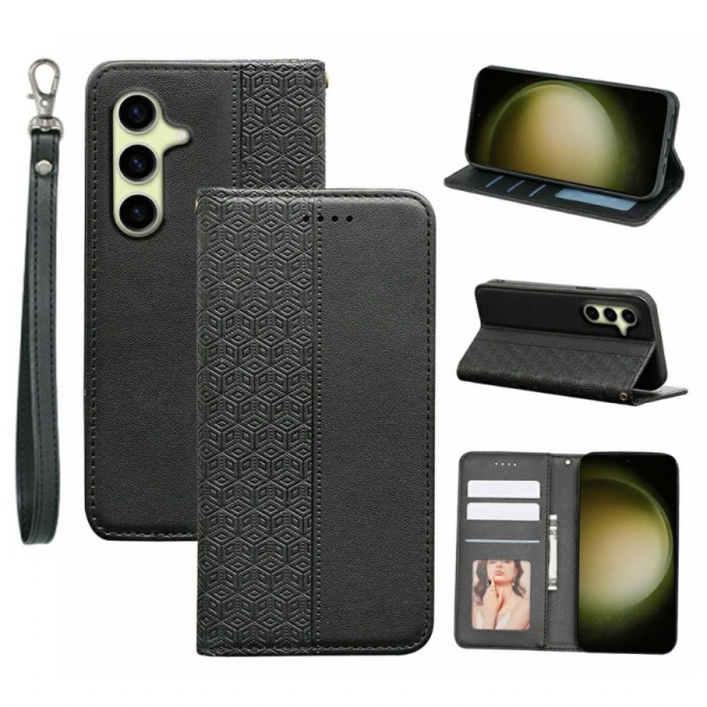 Folio-hoesje Voor Samsung Galaxy S26 Rasterpatroon