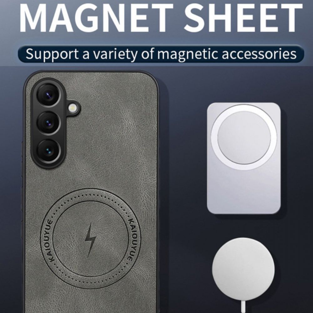 Hoesje Samsung Galaxy S26 Magnetisch Met Leerlook Bescherming Hoesje