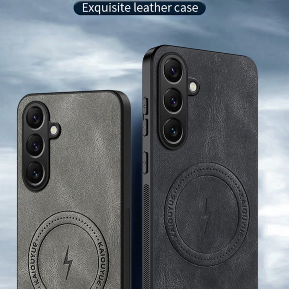 Hoesje Samsung Galaxy S26 Magnetisch Met Leerlook Bescherming Hoesje