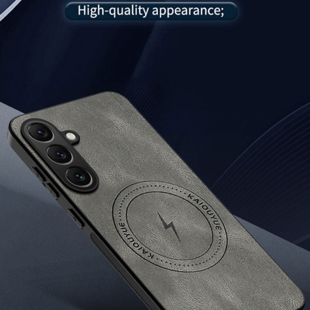 Hoesje Samsung Galaxy S26 Magnetisch Met Leerlook Bescherming Hoesje