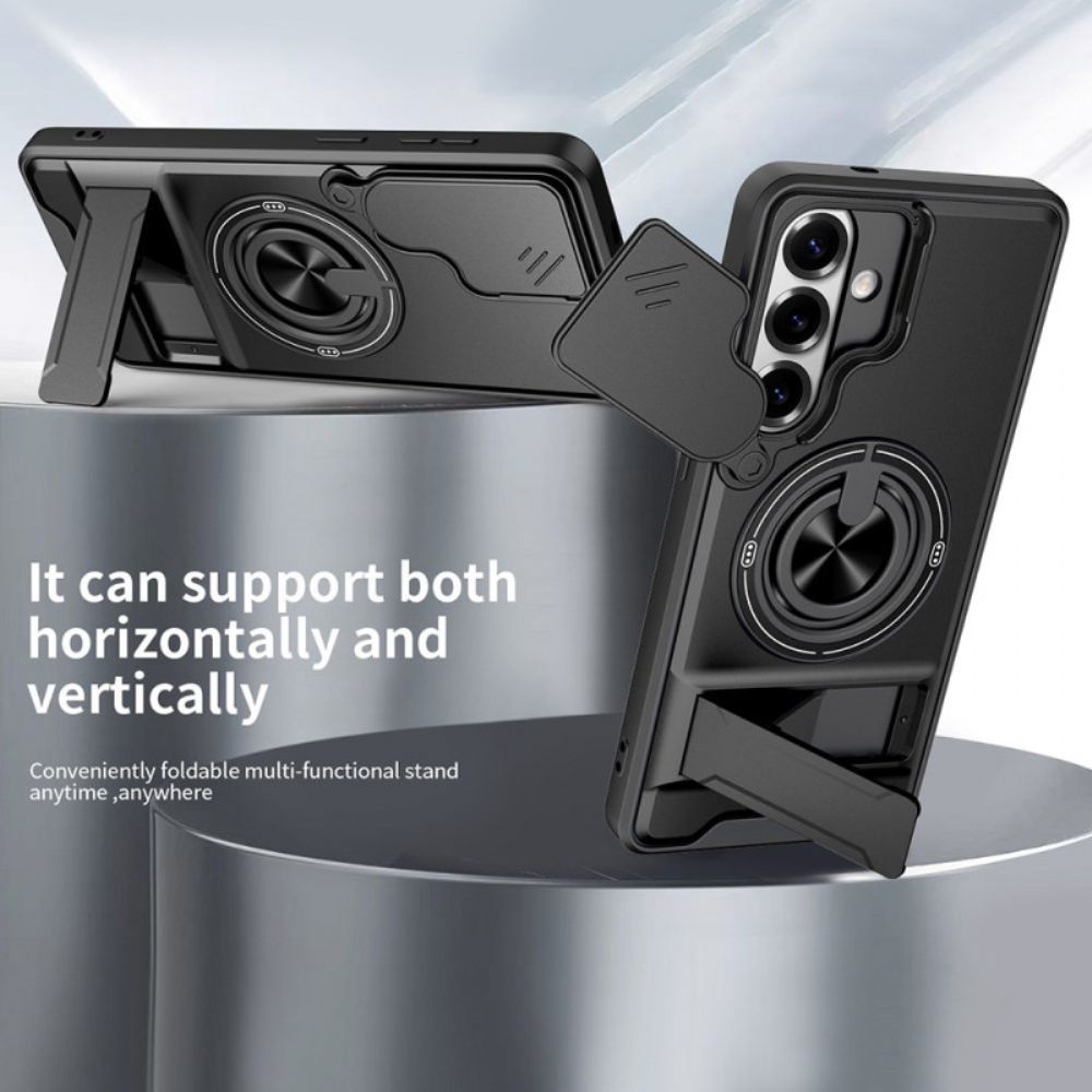 Hoesje Samsung Galaxy S26 Magnetische Opvouwbare Ringhouder En Camerabeschermer