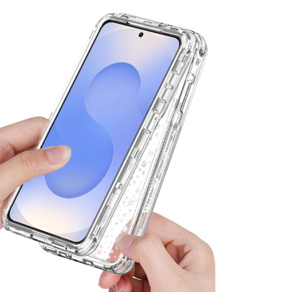 Hoesje Samsung Galaxy S26 Transparant Met Holografische Folie