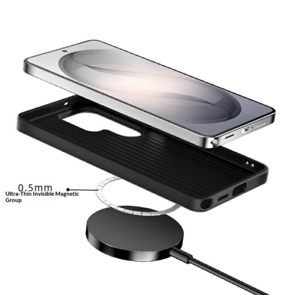 Hoesje Voor Samsung Galaxy S26 Abeel Koolstofvezel Textuur Magnetisch