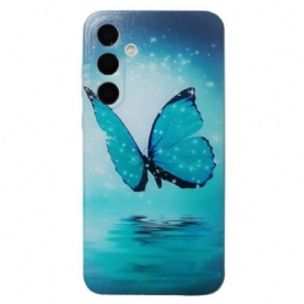 Hoesje Voor Samsung Galaxy S26 Blauwe Vlinder