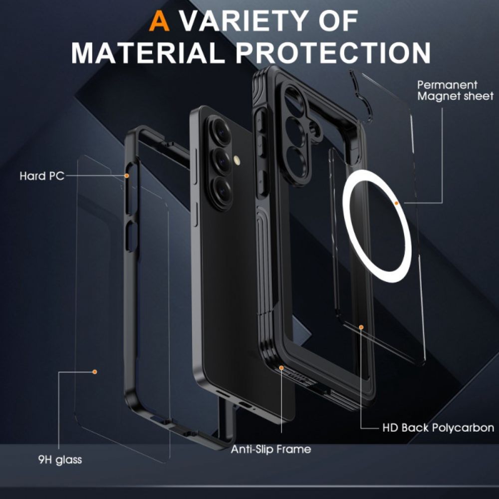 Hoesje Voor Samsung Galaxy S26 Magnetisch Met Beschermfolie Van Gehard Glas
