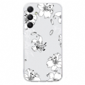 Hoesje Voor Samsung Galaxy S26 Witte Bloemen