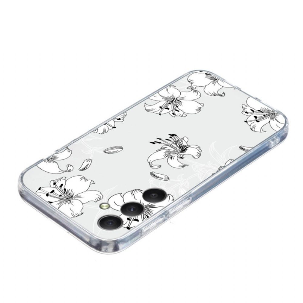 Hoesje Voor Samsung Galaxy S26 Witte Bloemen