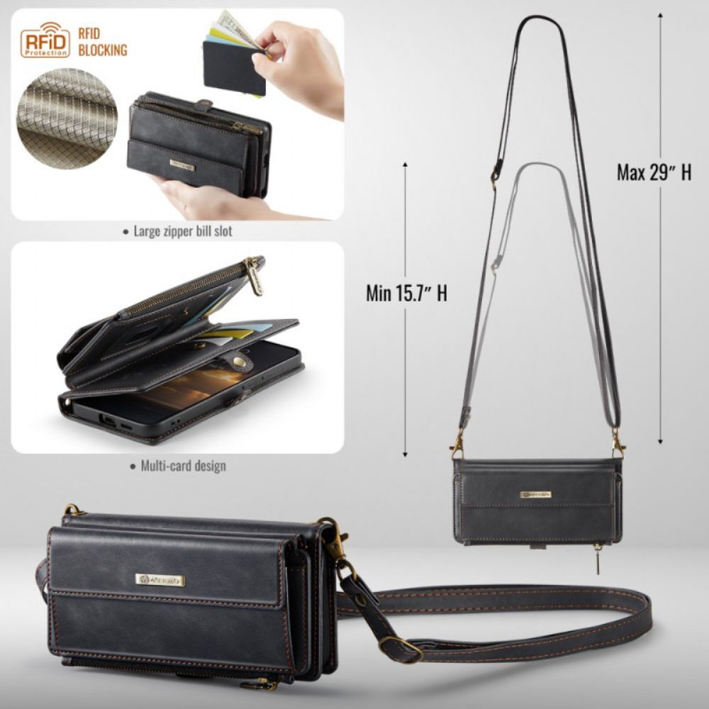 Leren Hoesje Samsung Galaxy S26 Caseme Portemonneehoesje Bescherming Hoesje