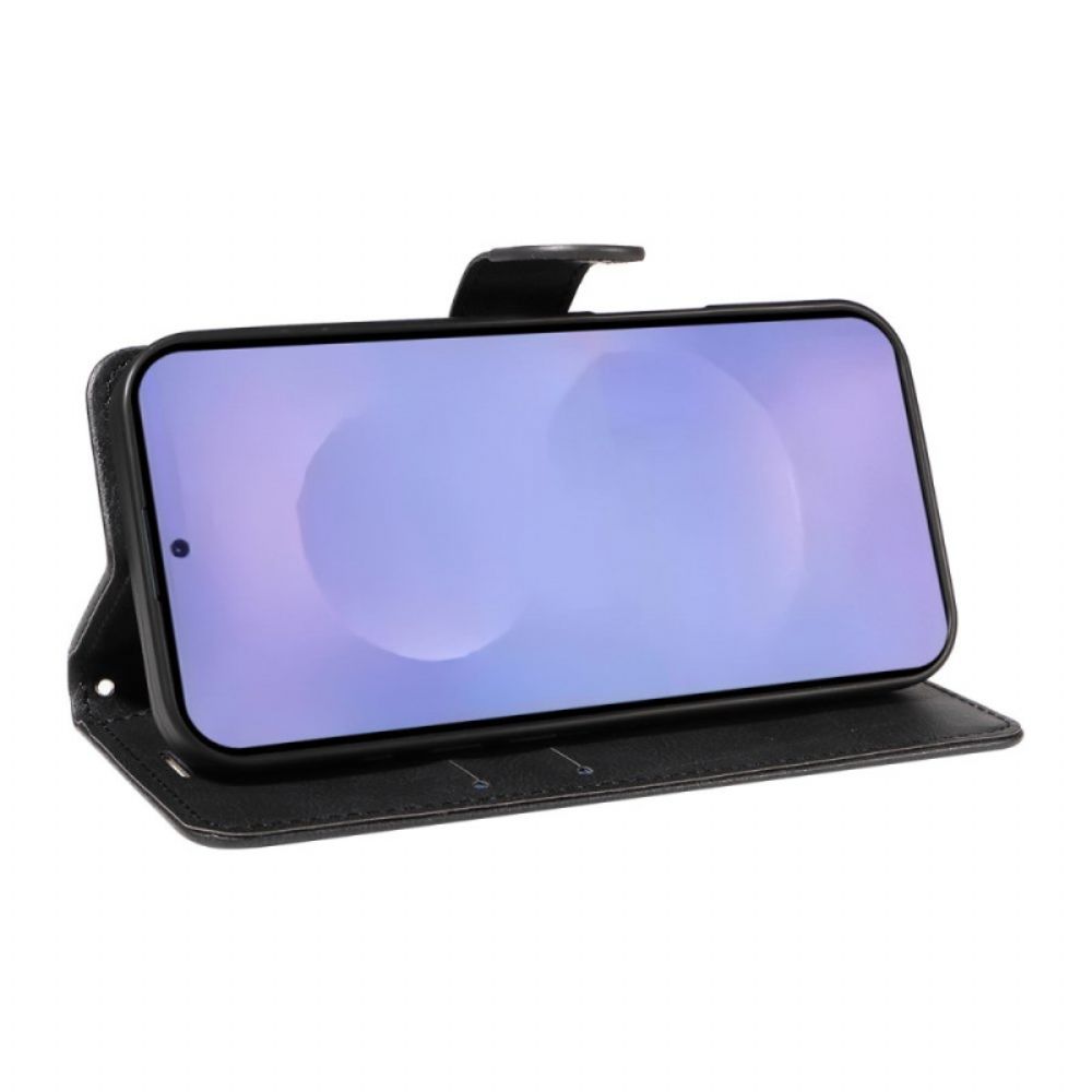 Leren Hoesje Samsung Galaxy S26 Effen Kunstleer Bescherming Hoesje