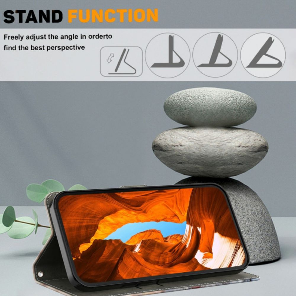 Leren Hoesje Samsung Galaxy S26 Pentagram Bescherming Hoesje