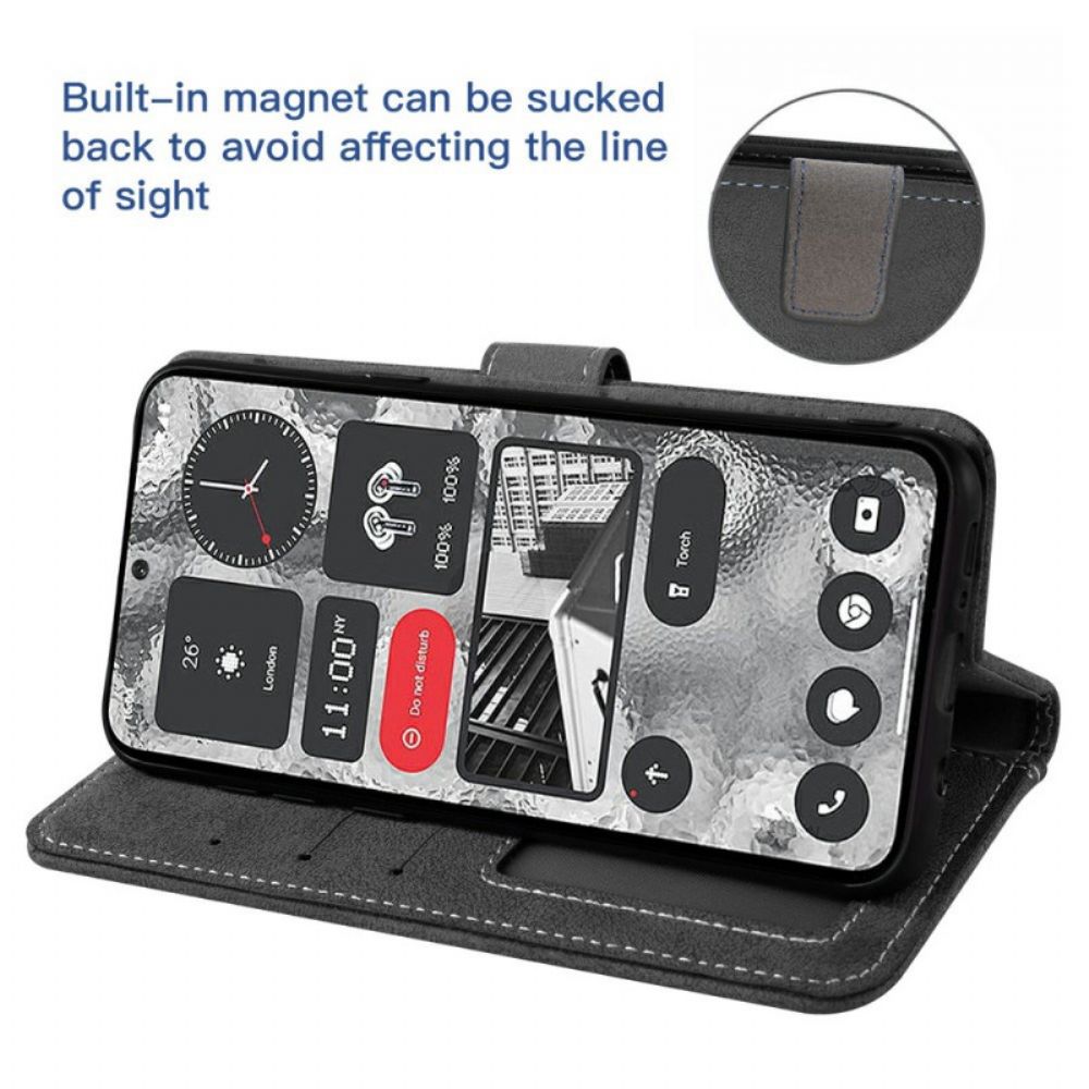 Leren Hoesje Samsung Galaxy S26 Retro Portemonnee Met Draaibare Kaarthouder Bescherming Hoesje