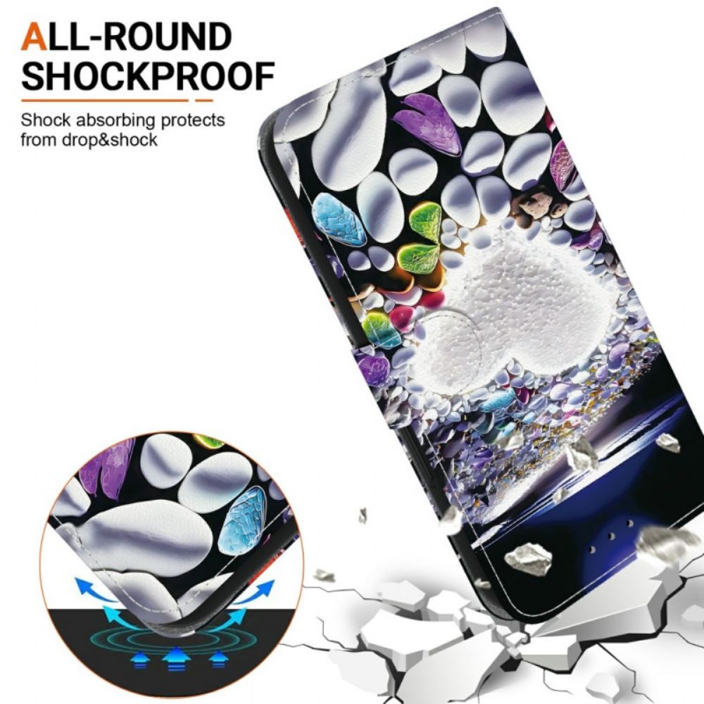 Leren Hoesje Samsung Galaxy S26 Wit Hart Bescherming Hoesje