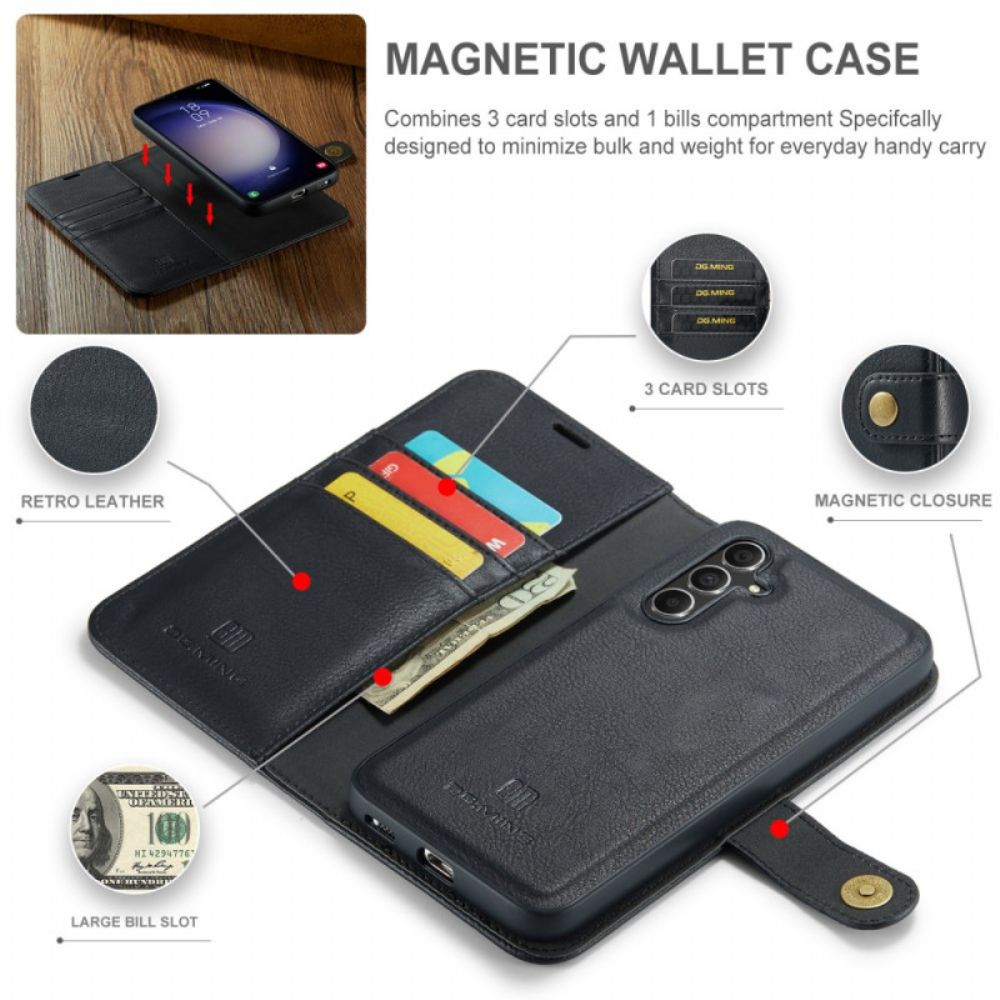 Leren Hoesje Voor Samsung Galaxy S26 Afneembare Dg.ming Portemonnee