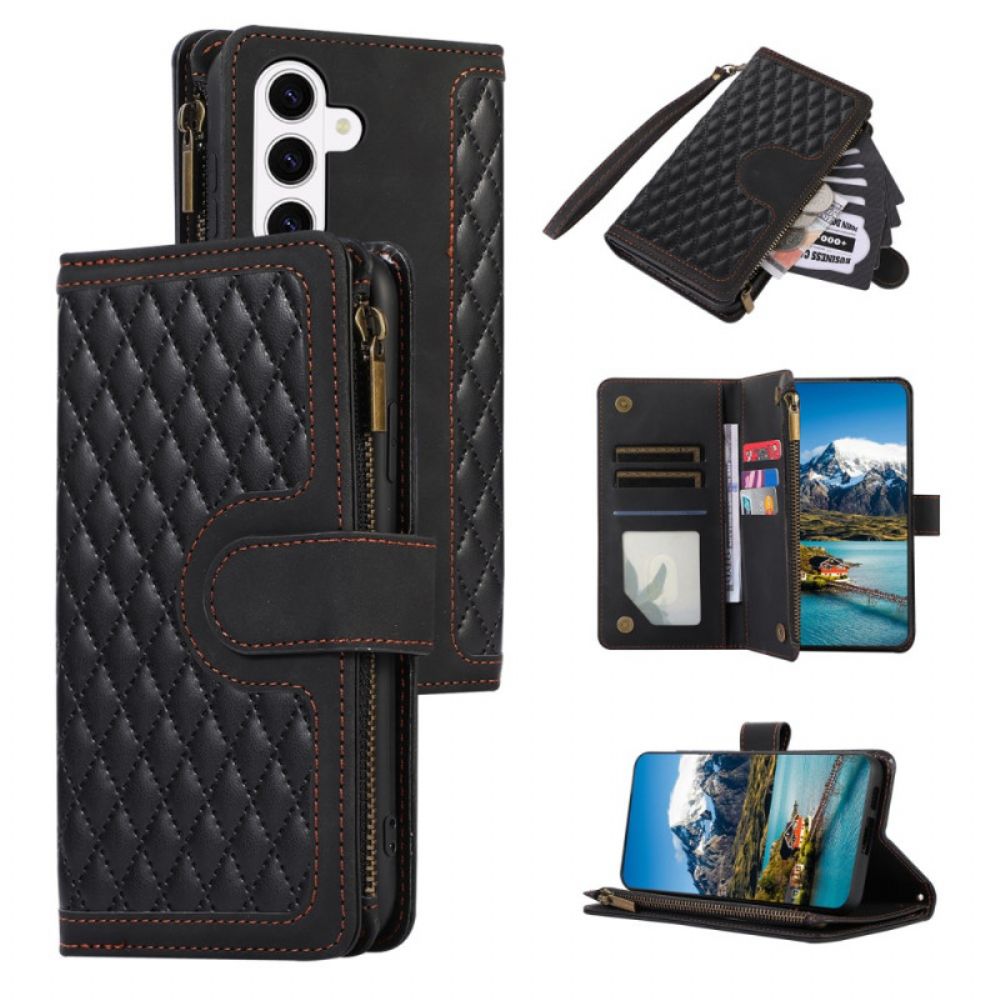 Leren Hoesje Voor Samsung Galaxy S26 Portemonnee Met 9 Kaartsleuven