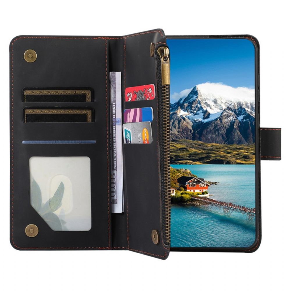 Leren Hoesje Voor Samsung Galaxy S26 Portemonnee Met 9 Kaartsleuven