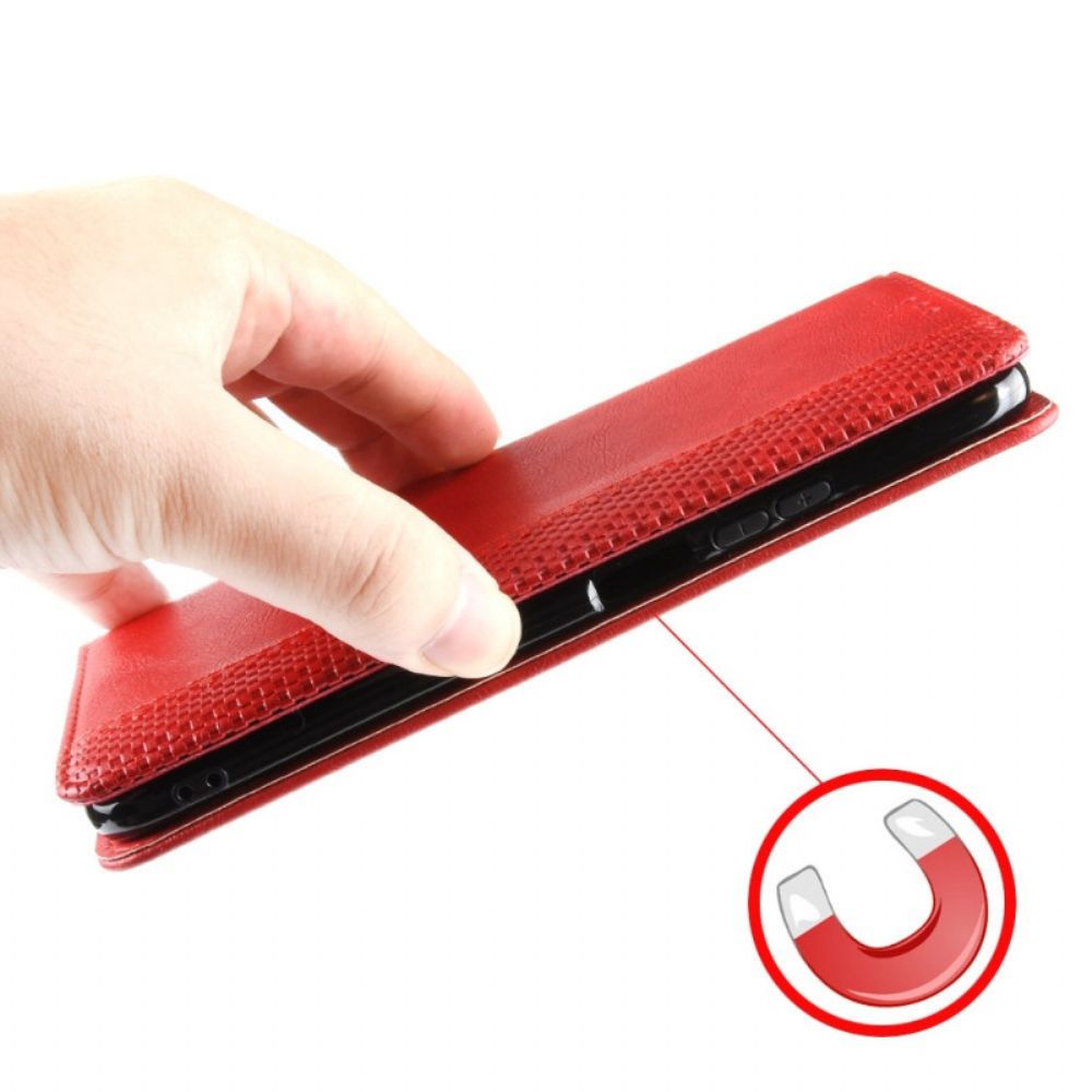 Bescherming Hoesje voor iPhone 14 Plus Folio-hoesje Vintage Gestileerd Leereffect