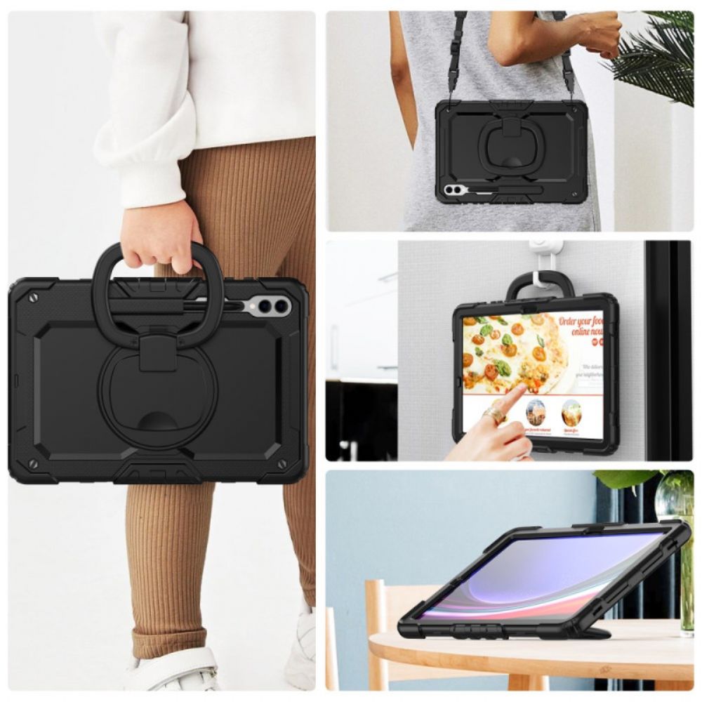 Cover Samsung Galaxy Tab S9 Ultra Premium Bescherming Met Schouderband