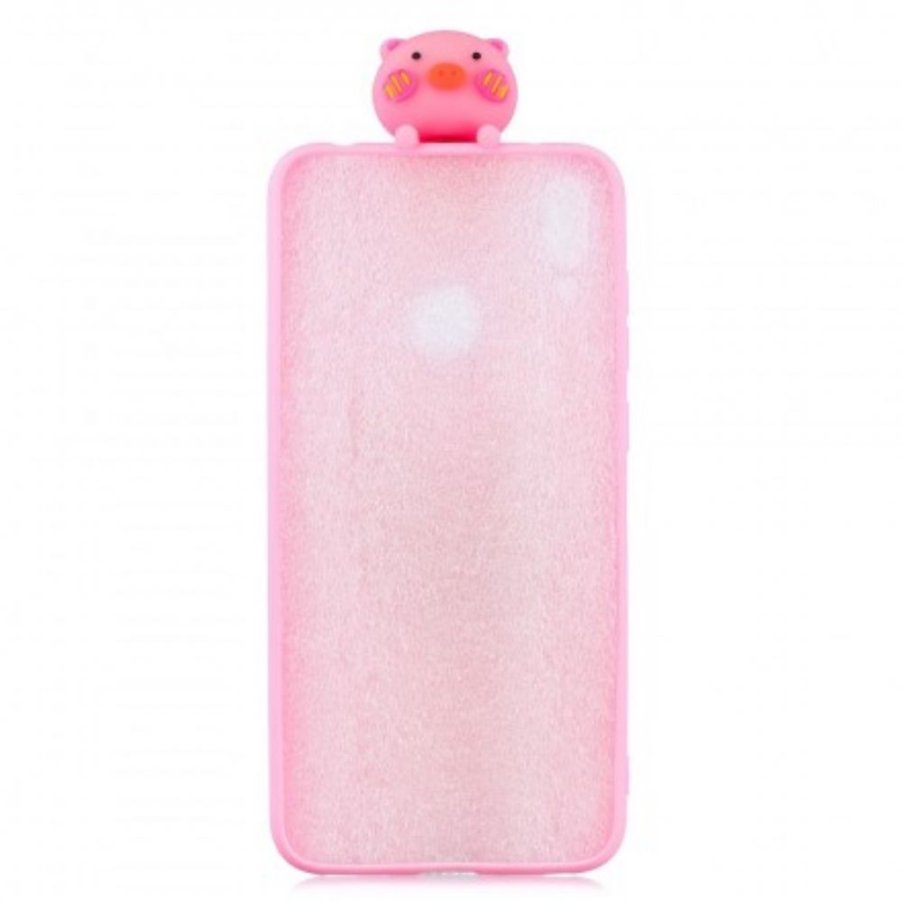 Hoesje voor Huawei Y7 2019 Grappig Varken 3d