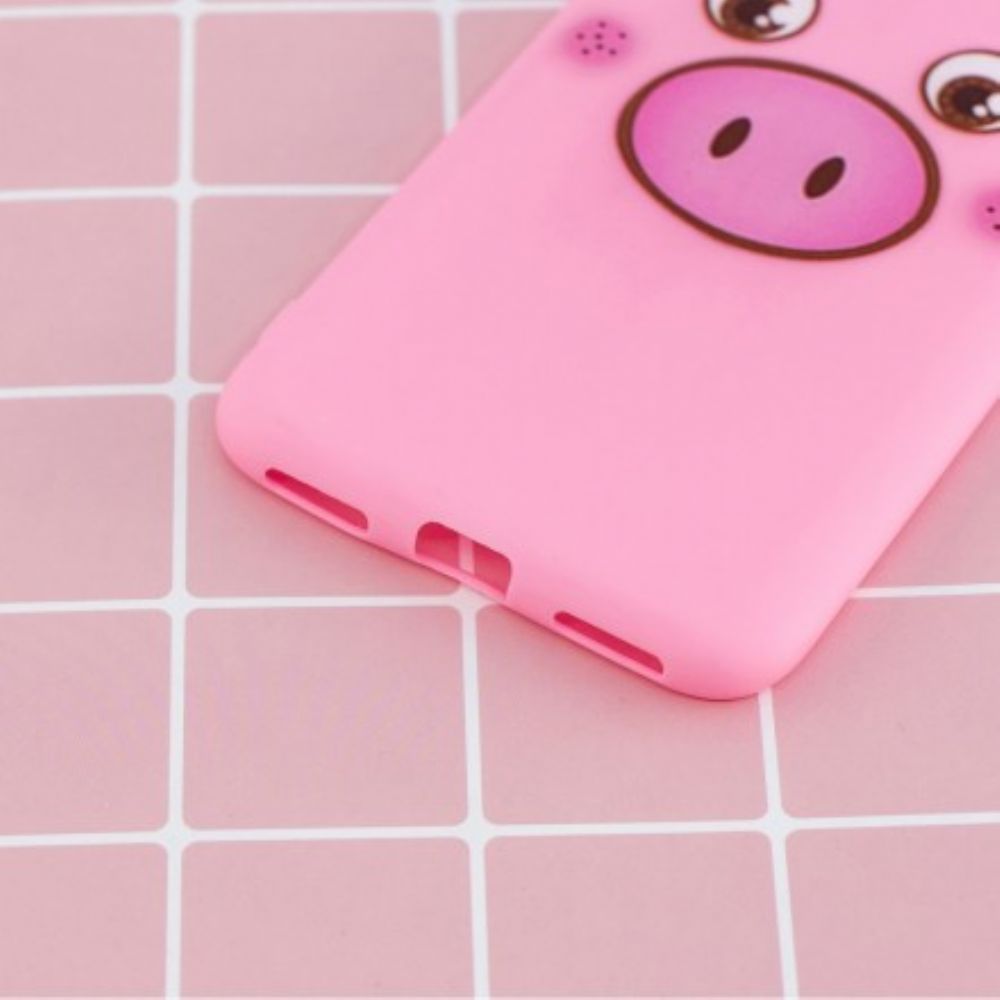 Hoesje voor Huawei Y7 2019 Grappig Varken 3d