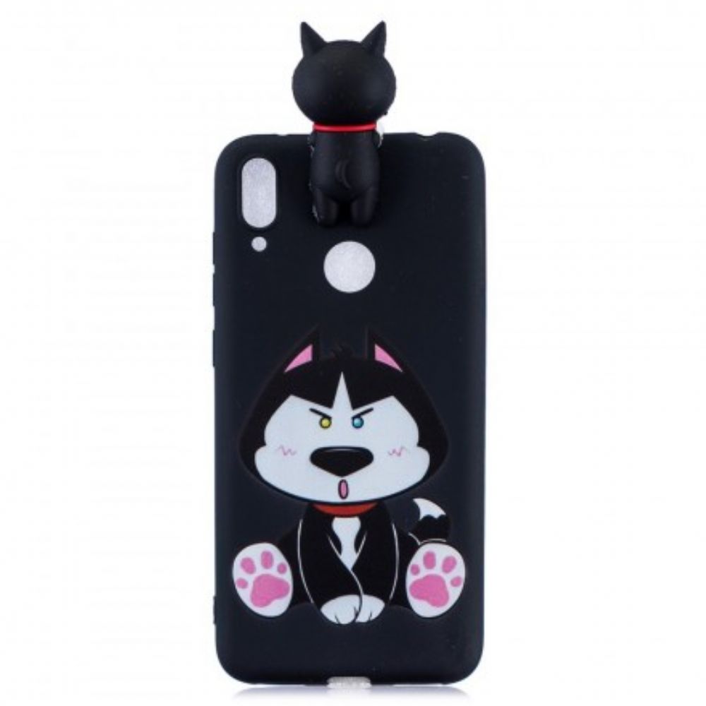 Hoesje voor Huawei Y7 2019 Grappige Hond 3d