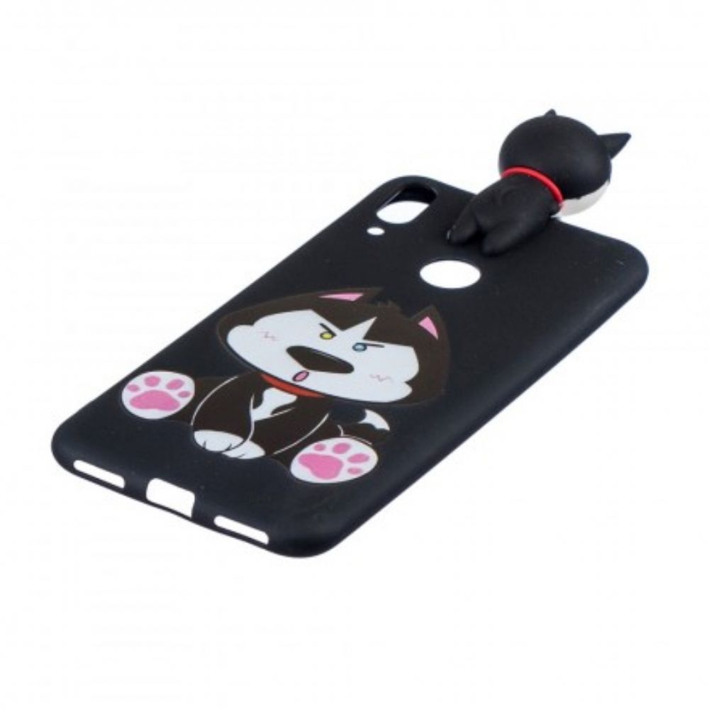 Hoesje voor Huawei Y7 2019 Grappige Hond 3d