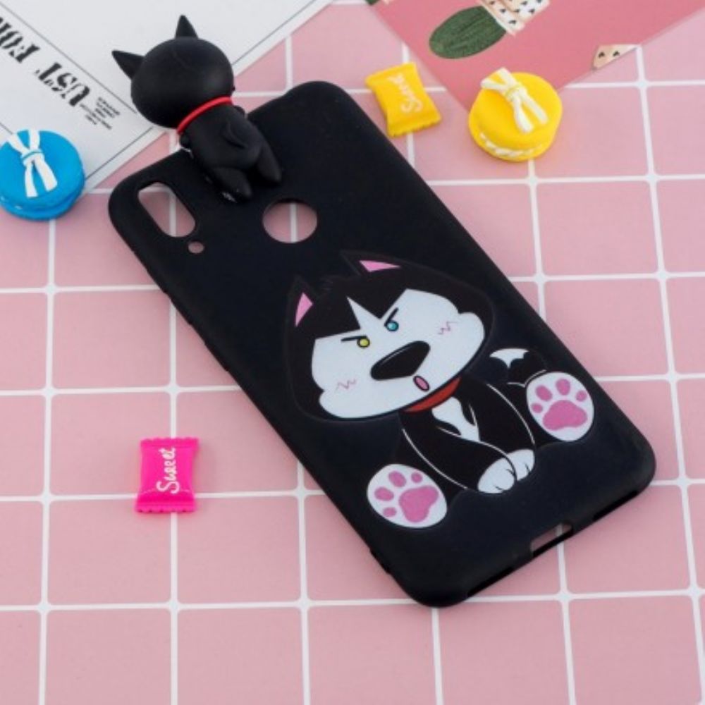 Hoesje voor Huawei Y7 2019 Grappige Hond 3d