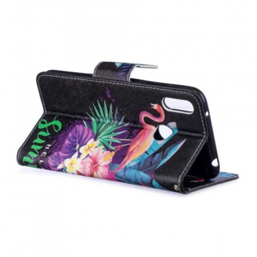 Leren Hoesje voor Huawei Y7 2019 Hallo Zomer