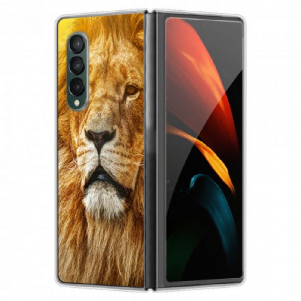 Hoesje voor Samsung Galaxy Z Fold 3 5G Kattenkop