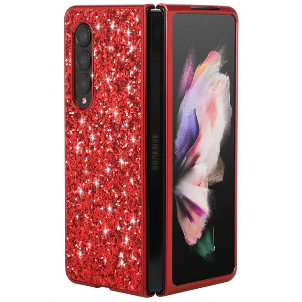 Hoesje voor Samsung Galaxy Z Fold 3 5G Pailletten