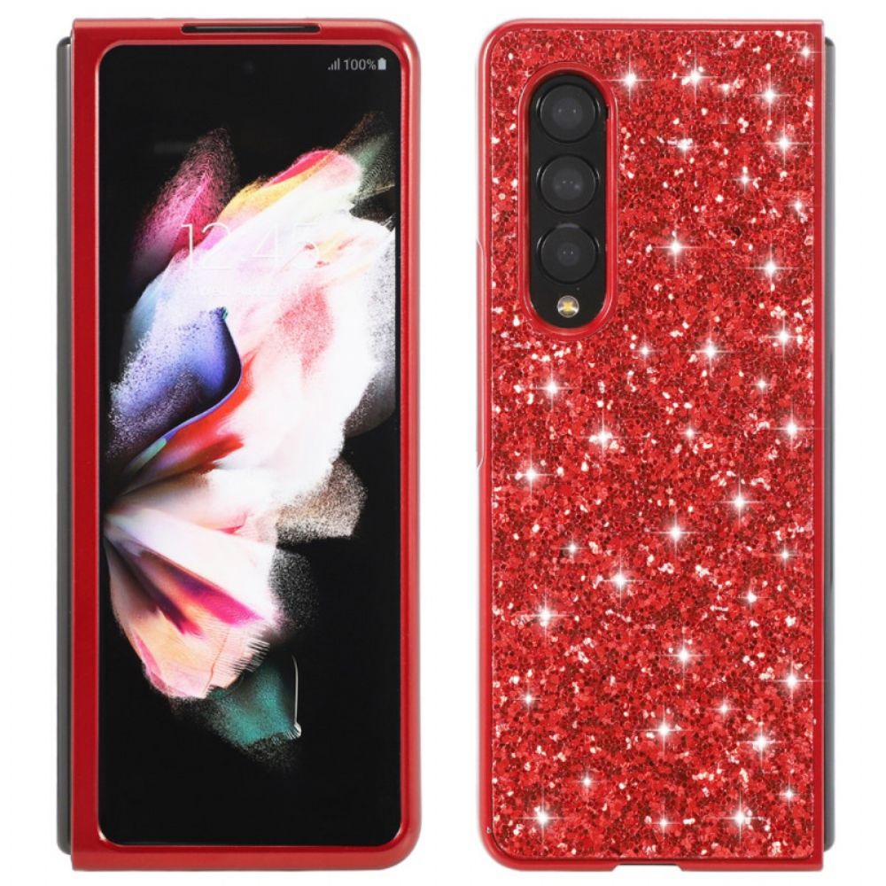 Hoesje voor Samsung Galaxy Z Fold 3 5G Pailletten