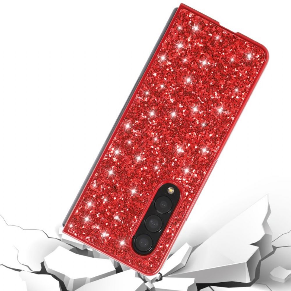 Hoesje voor Samsung Galaxy Z Fold 3 5G Pailletten